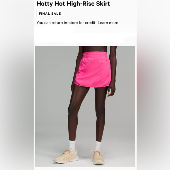 Lulu lemon Hotty Hot Skirt size 2 - Picture 1 of 4